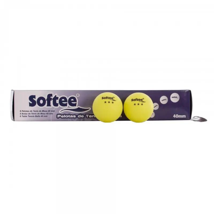 Caja pelotas tenis de mesa x6