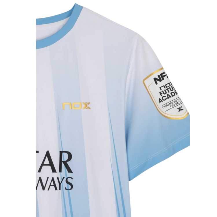 Camiseta Nox Sponsors AT10 Azul Claro Agustin Tapia