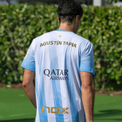 Camiseta Nox Sponsors AT10 Azul Claro Agustin Tapia