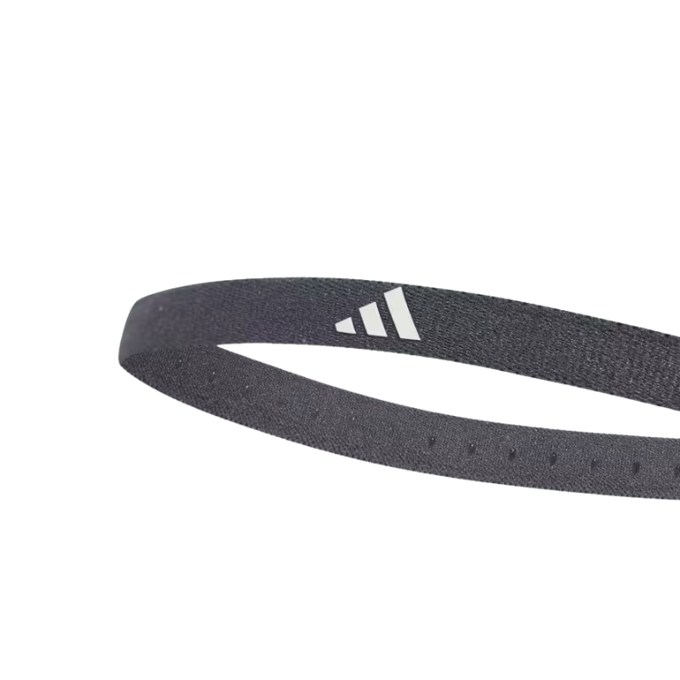 Cinta de pelo Adidas 3PP Negro blanco gris oscuro