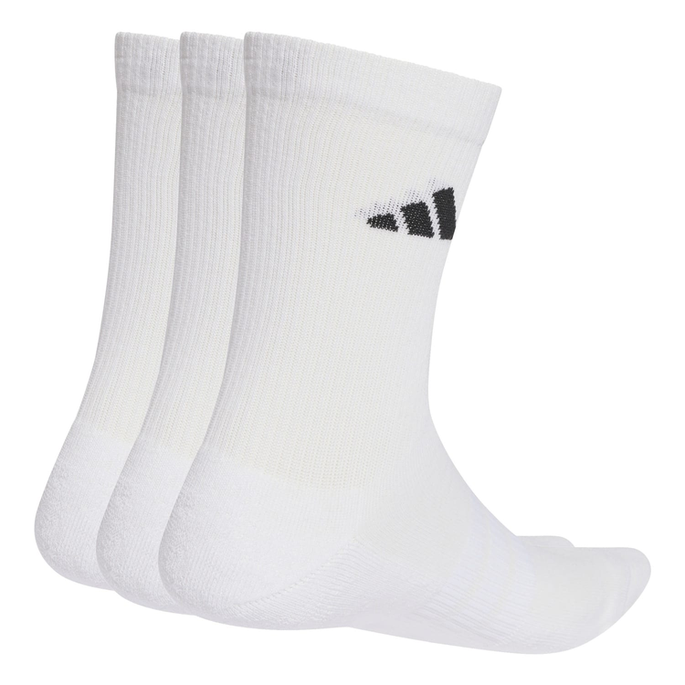 Calcetines Adidas Essentials Crew Acolchados 3 Pares Blanco
