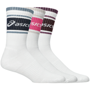 Calcetines Asics Logo Crew Pack 3 Blanco multicolor
