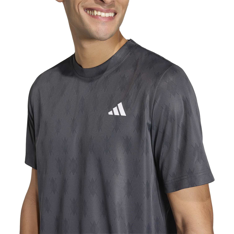 Camiseta Adidas Club Graph Hombre Gris Oscuro