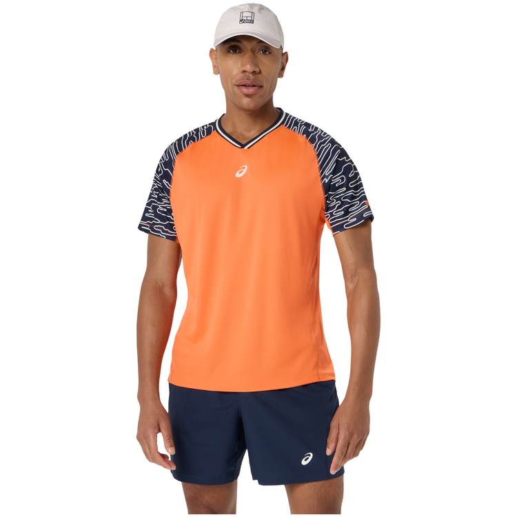 Camiseta Asics Padel Court Hombre Naranja