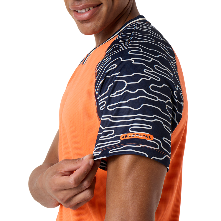 Camiseta Asics Padel Court Hombre Naranja