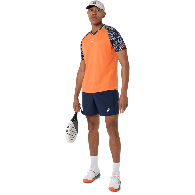Camiseta Asics Padel Court Hombre Naranja