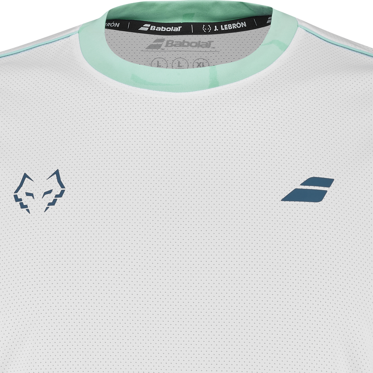 Camiseta Babolat Crew Neck Tee Lebron Hombre Blanco