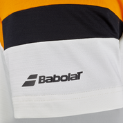Camiseta Babolat Perf Padel Hombre Blanco naranja