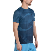 Camiseta Bullpadel Cayon Hombre Azul Atómico