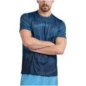 Camiseta Bullpadel Cayon Hombre Azul Atómico