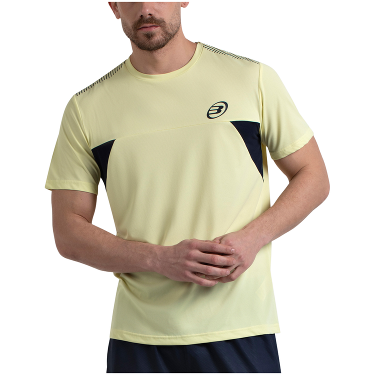 Camiseta Bullpadel Crase Hombre Amarillo