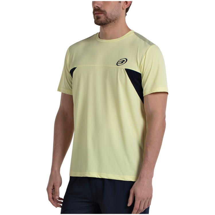 Camiseta Bullpadel Crase Hombre Amarillo