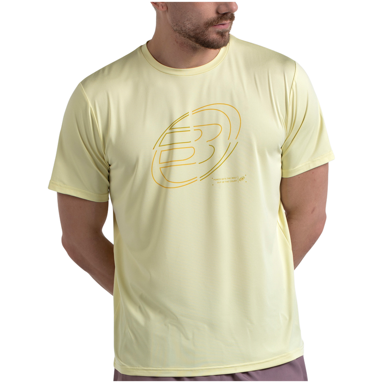Camiseta Bullpadel Cuno Hombre Amarillo