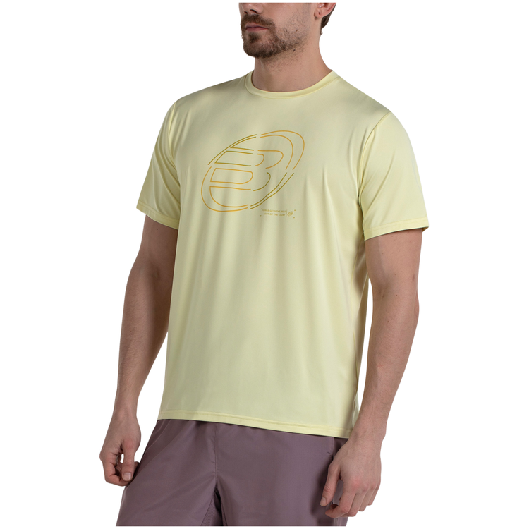 Camiseta Bullpadel Cuno Hombre Amarillo