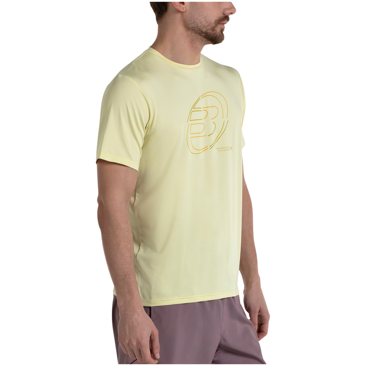 Camiseta Bullpadel Cuno Hombre Amarillo