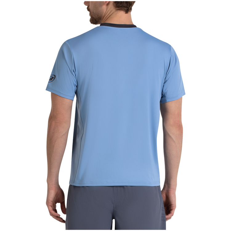 Camiseta Bullpadel Marila Hombre Azul Acero