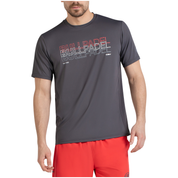 Camiseta Bullpadel Marila Hombre Gris Oscuro