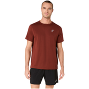Camiseta Asics Core SS Top Hombre Rojo marrón