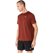 Camiseta Asics Core SS Top Hombre Rojo marrón
