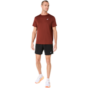 Camiseta Asics Core SS Top Hombre Rojo marrón