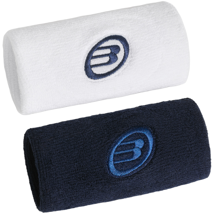 Muñequeras Bullpadel BPMU262 I Blanco azul marino