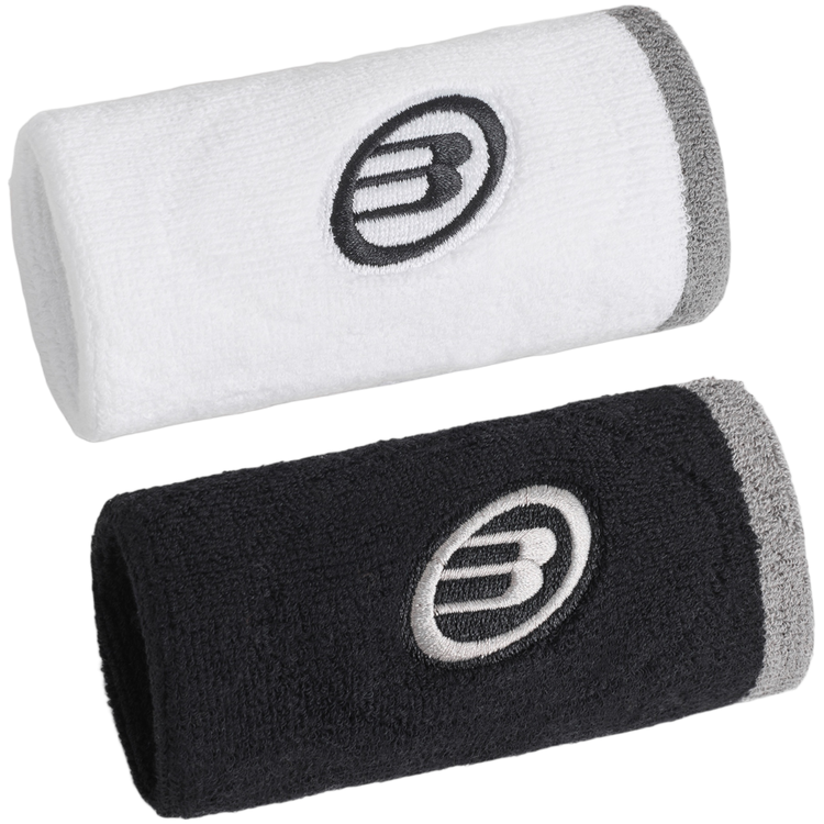 Muñequeras Bullpadel BPMU265 I Blanco Negro
