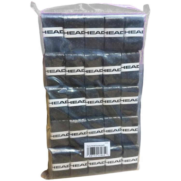 Overgrip Head Prime Tour Perforado Bolsa 50 Negro