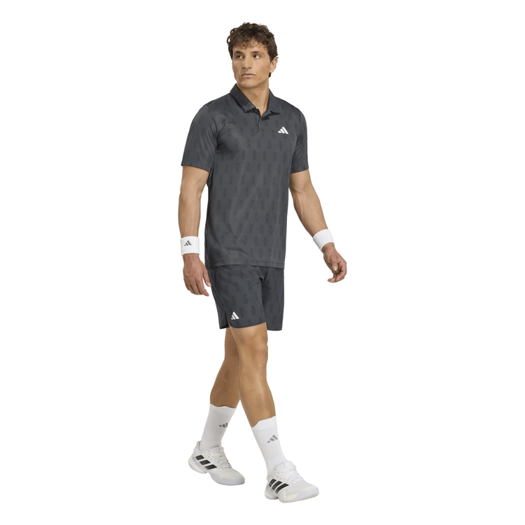 Polo Adidas Club Graph Hombre Gris Oscuro