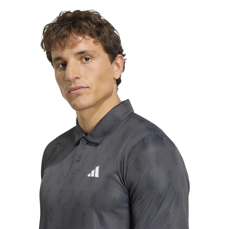 Polo Adidas Club Graph Hombre Gris Oscuro
