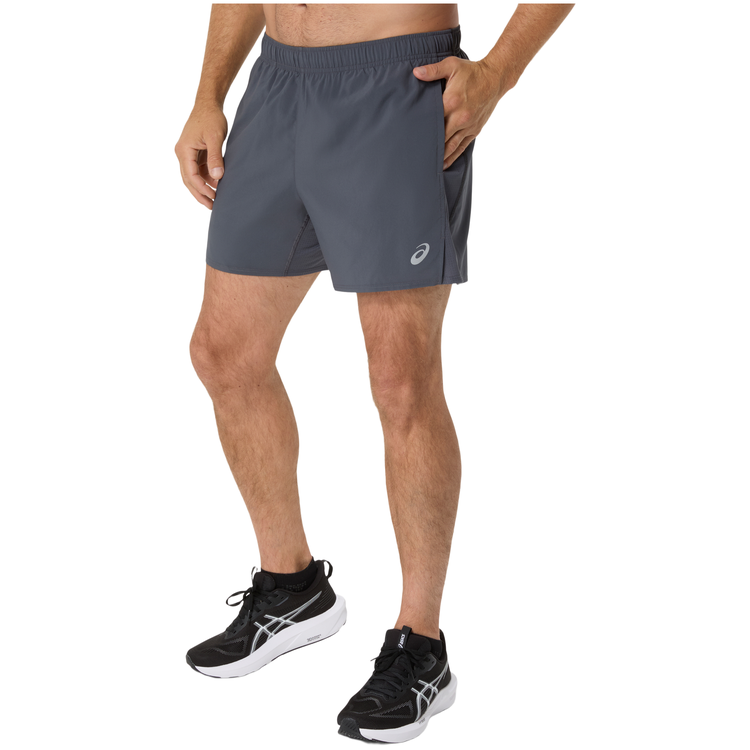 Short Asics Core 5in Hombre Gris Oscuro