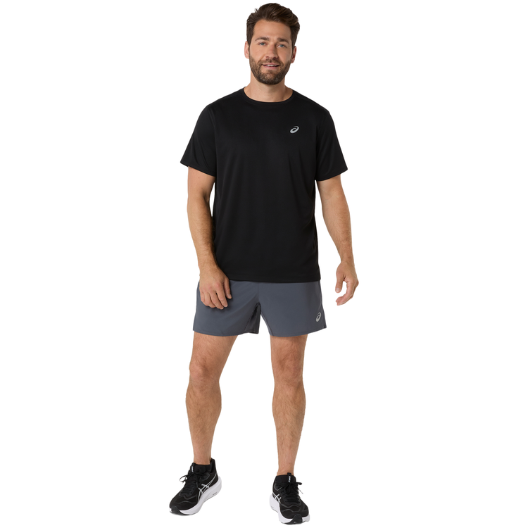 Short Asics Core 5in Hombre Gris Oscuro