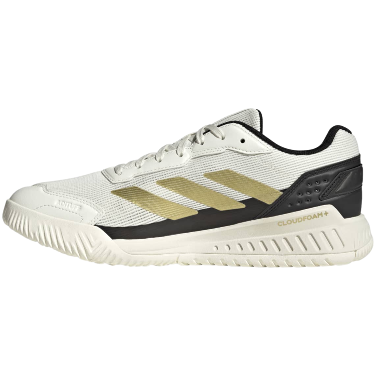 Zapatillas Adidas Courtquick Padel Hombre Blanco Dorado