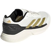 Zapatillas Adidas Courtquick Padel Hombre Blanco Dorado
