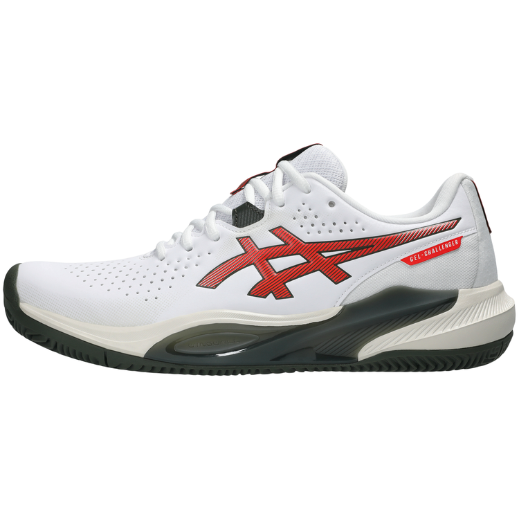 Zapatillas Asics Gel Challenger 15 Clay Hombre Blanco Rojo