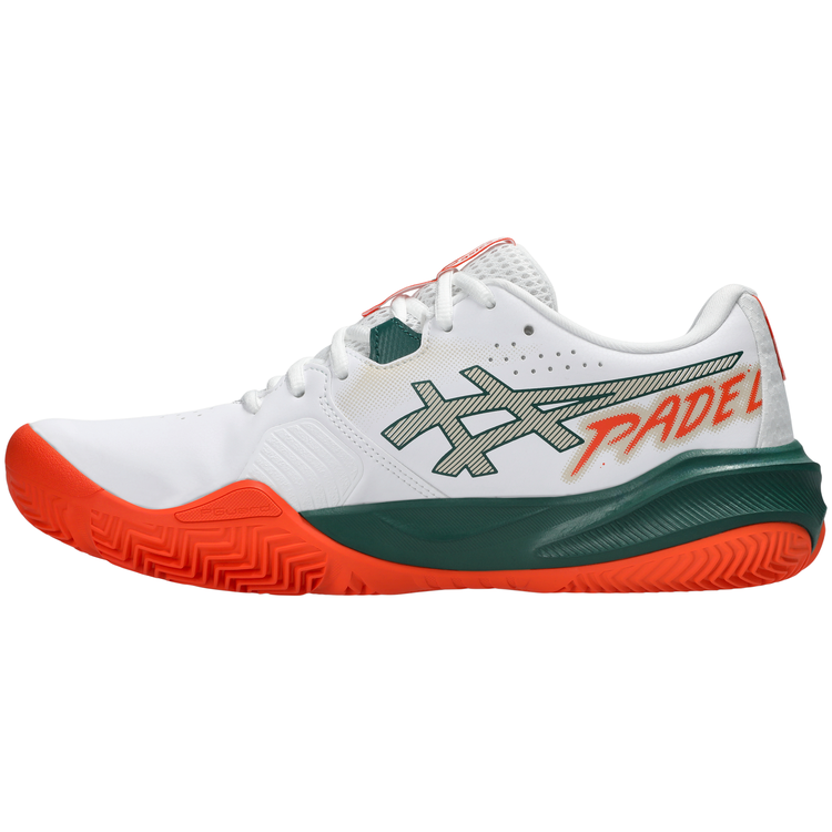 Zapatillas Asics Gel Challenger 15 Padel Hombre Blanco naranja