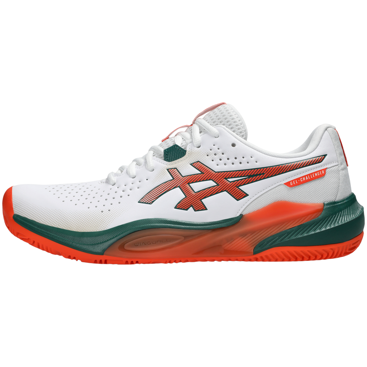 Zapatillas Asics Gel Challenger 15 Padel Hombre Blanco Naranja