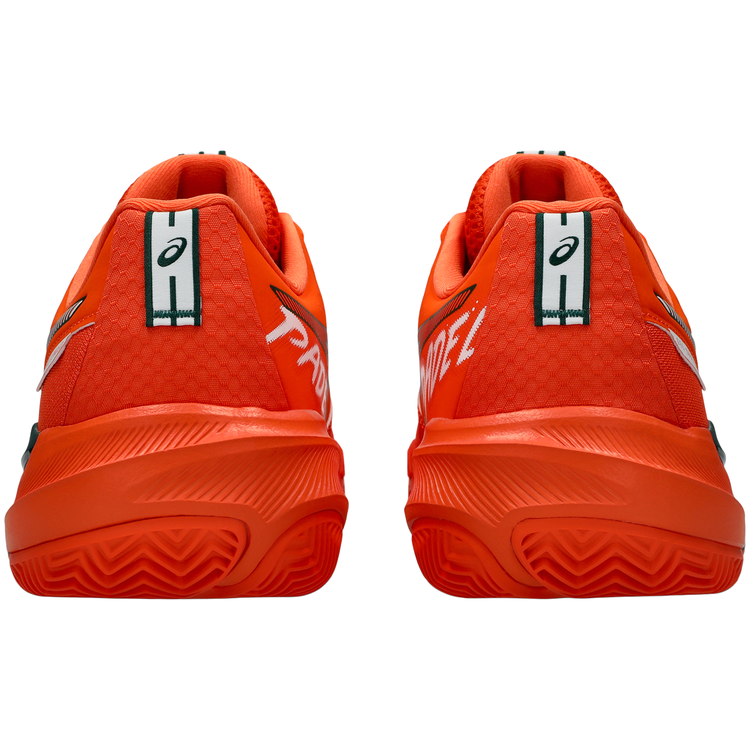 Zapatillas Asics Gel Challenger 15 Padel Hombre Naranja Verde