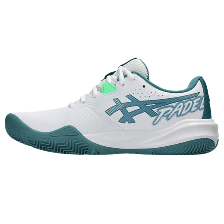 Zapatillas Asics Gel Challenger 15 Padel Hombre Blanco turquesa