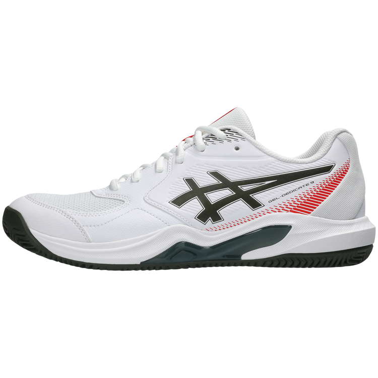 Zapatillas Asics Gel Dedicate 9 Clay Hombre Blanco Gris Oscuro