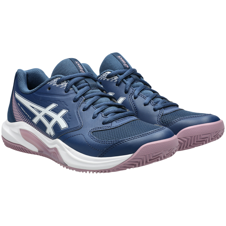 Zapatillas Asics Gel Dedicate 9 Clay Mujer Azul y blanco