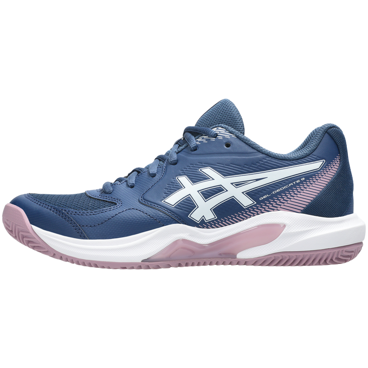 Zapatillas Asics Gel Dedicate 9 Clay Mujer Azul y blanco