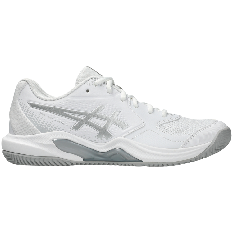 Zapatillas Asics Gel Dedicate 9 Padel Mujer Blanco plateado