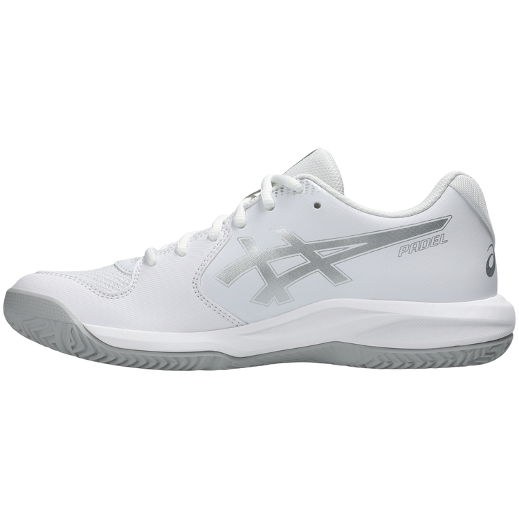 Zapatillas Asics Gel Dedicate 9 Padel Mujer Blanco plateado