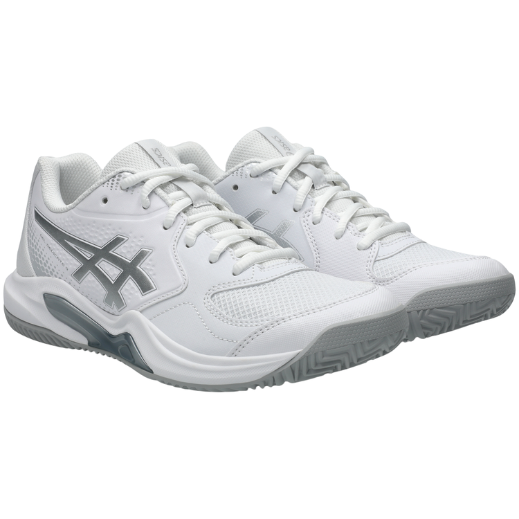 Zapatillas Asics Gel Dedicate 9 Padel Mujer Blanco plateado