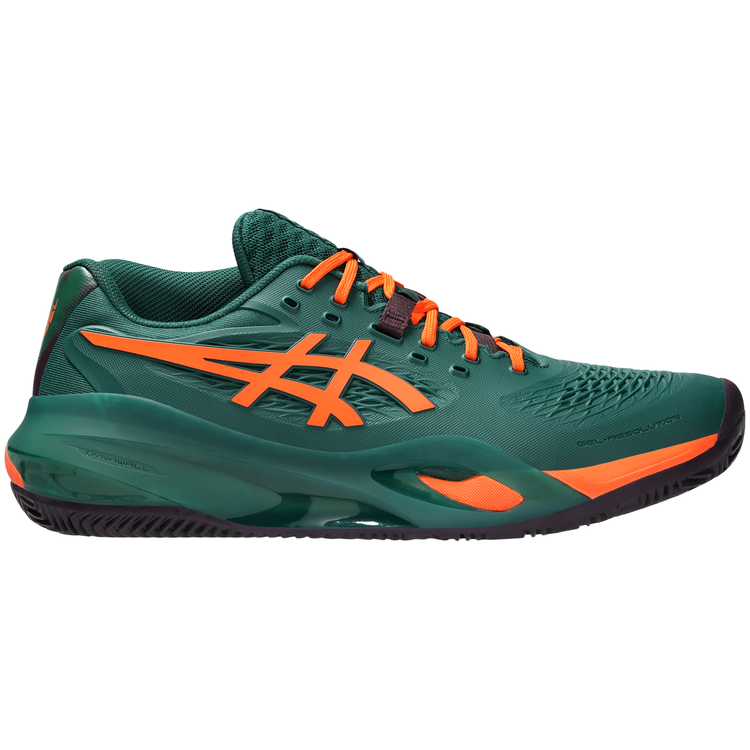 Zapatillas Asics Gel Resolution X Padel Hombre Verde Naranja