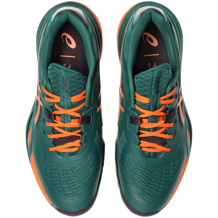 Zapatillas Asics Gel Resolution X Padel Hombre Verde Naranja