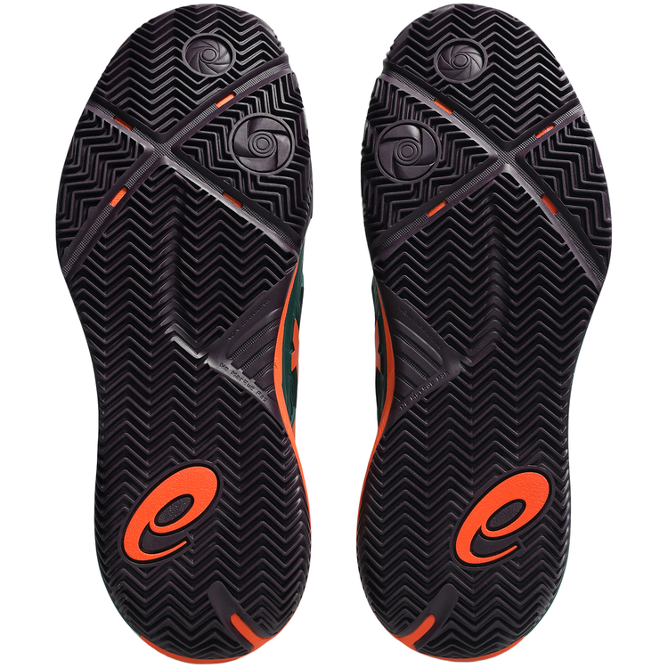 Zapatillas Asics Gel Resolution X Padel Hombre Verde Naranja