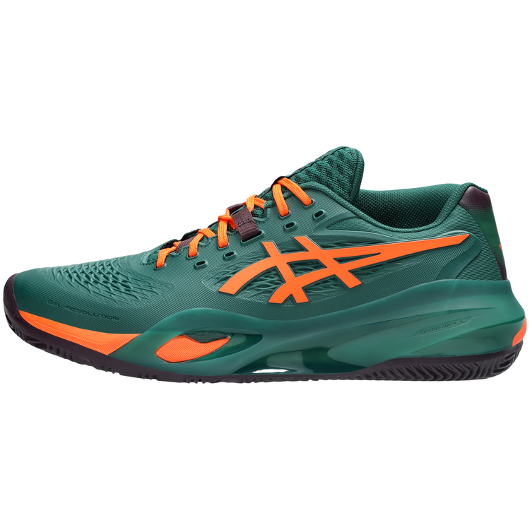 Zapatillas Asics Gel Resolution X Padel Hombre Verde Naranja