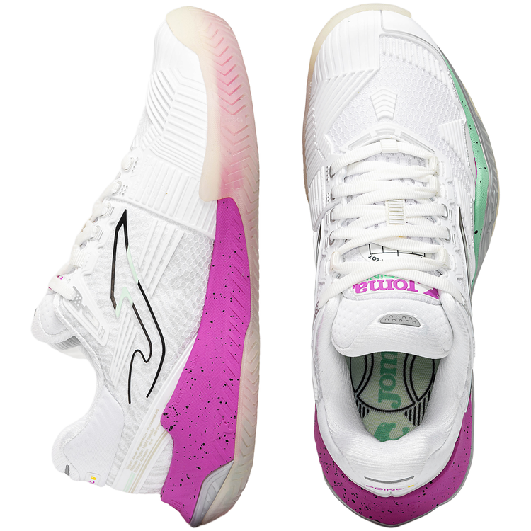 Zapatillas Joma Point Mujer Blanco fucsia