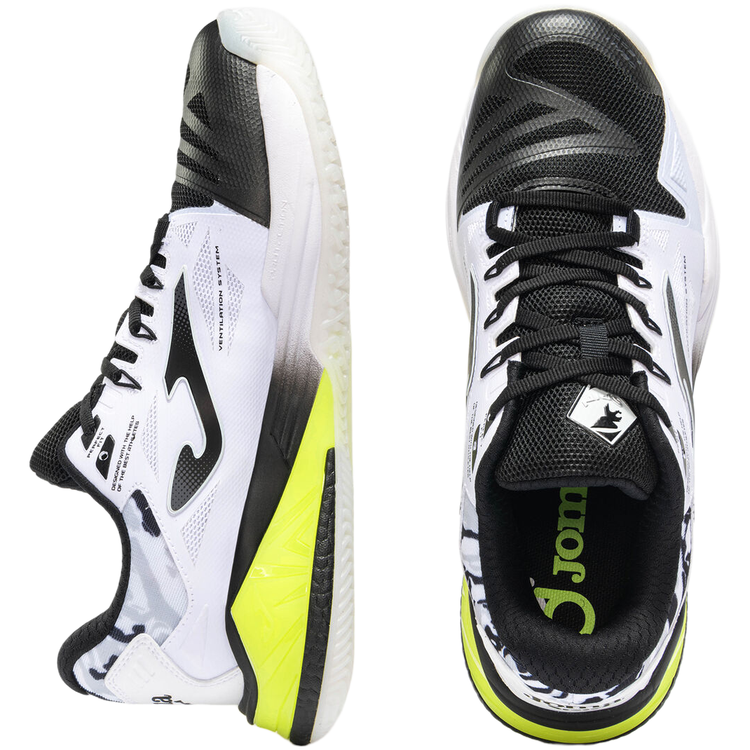 Zapatillas Joma Spin Hombre Blanco Negro